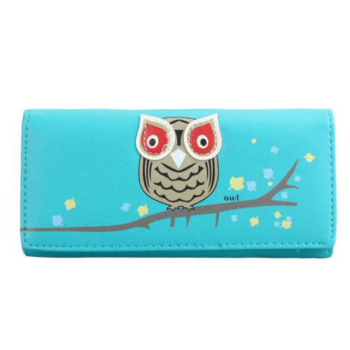 Women Simple Owl Pritning Long Wallet