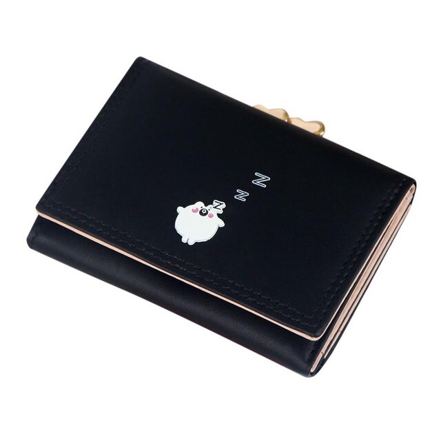 Women's Three Fold Candy Color Short Wallet