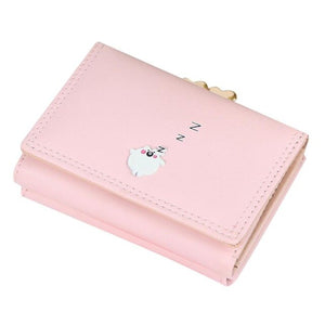 Women's Three Fold Candy Color Short Wallet