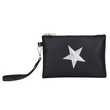 Load image into Gallery viewer, Women Fashion PU Leather Star Pattern Zipper Clutch Bag