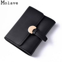 Load image into Gallery viewer, Naivety Solid PU Leather Short Wallet